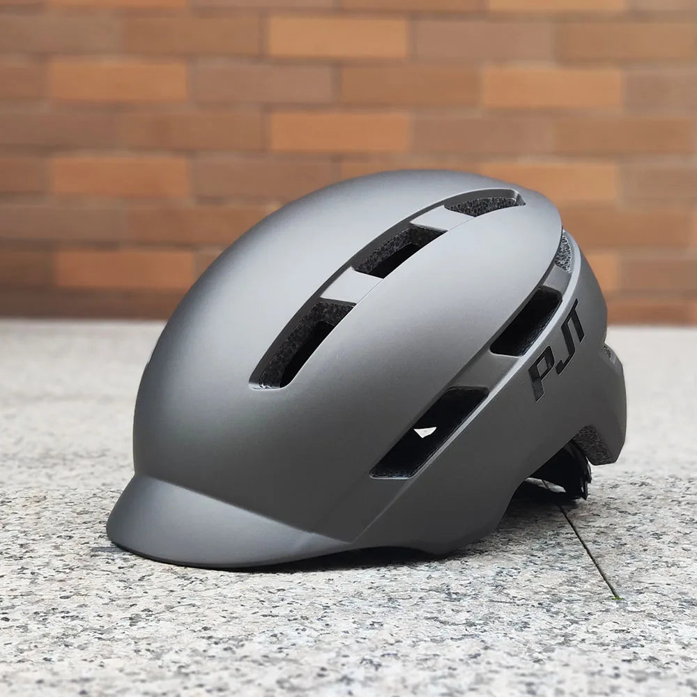 PJT New Cycling Helmet In-Mold Mountain Road USB