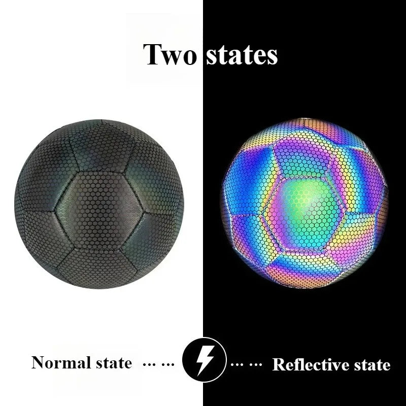 Soccer Reflective Football Luminous Ball Night Outdoor Sports