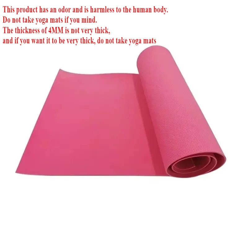 Non-Slip Yoga Mat, 4mm Thick, 173 x 61cm, image 5 of 16