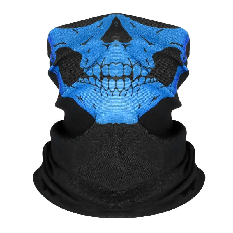 Seamless Skull Print Balaclava Neck Scarf, image 1 of 24