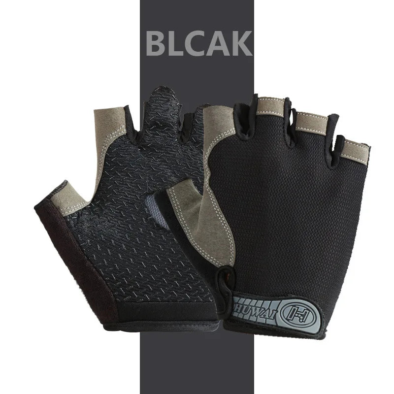 Unisex Half-Finger Anti-Slip Gym Gloves, image 18 of 28