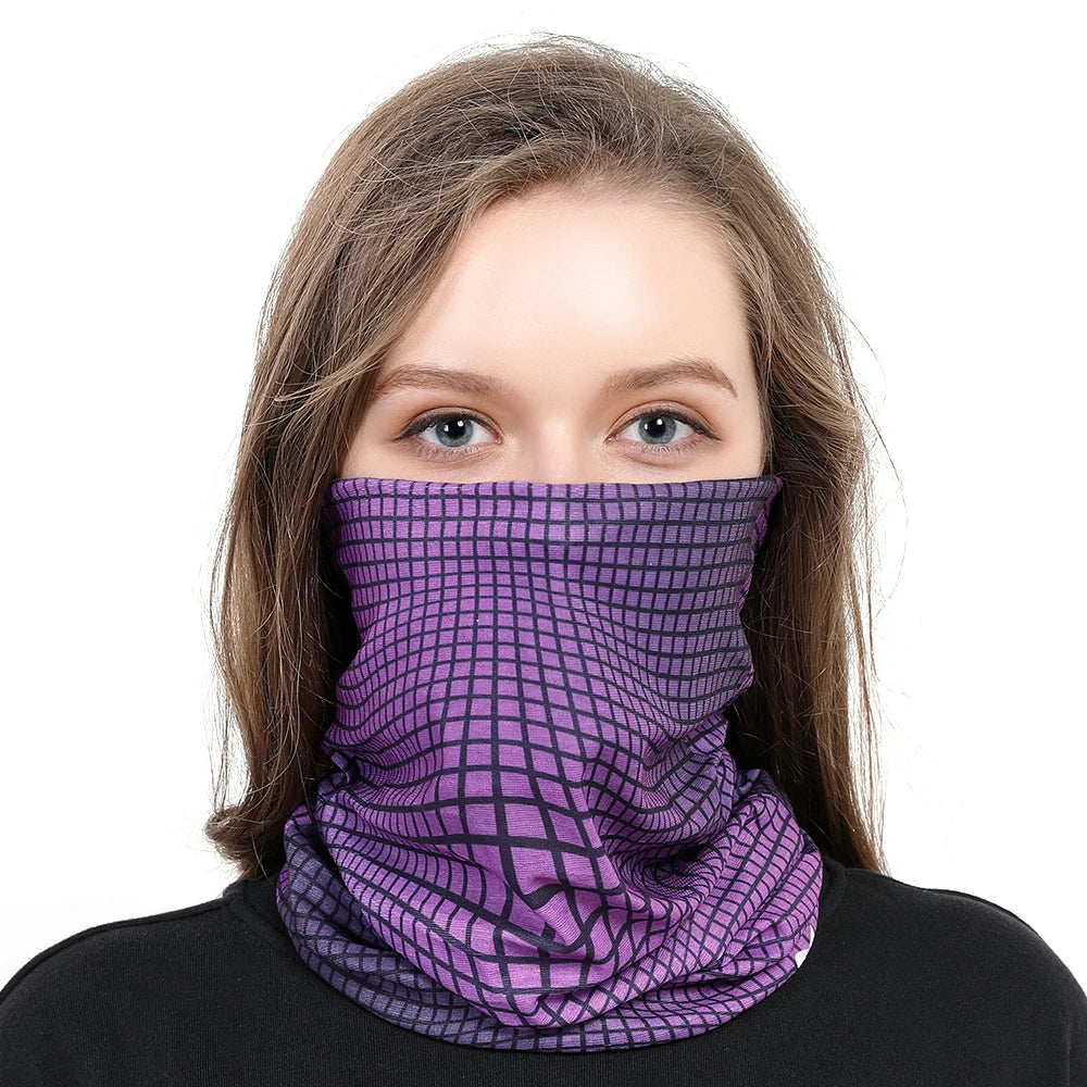 Unisex Gradient Print Bandana Neck Gaiter