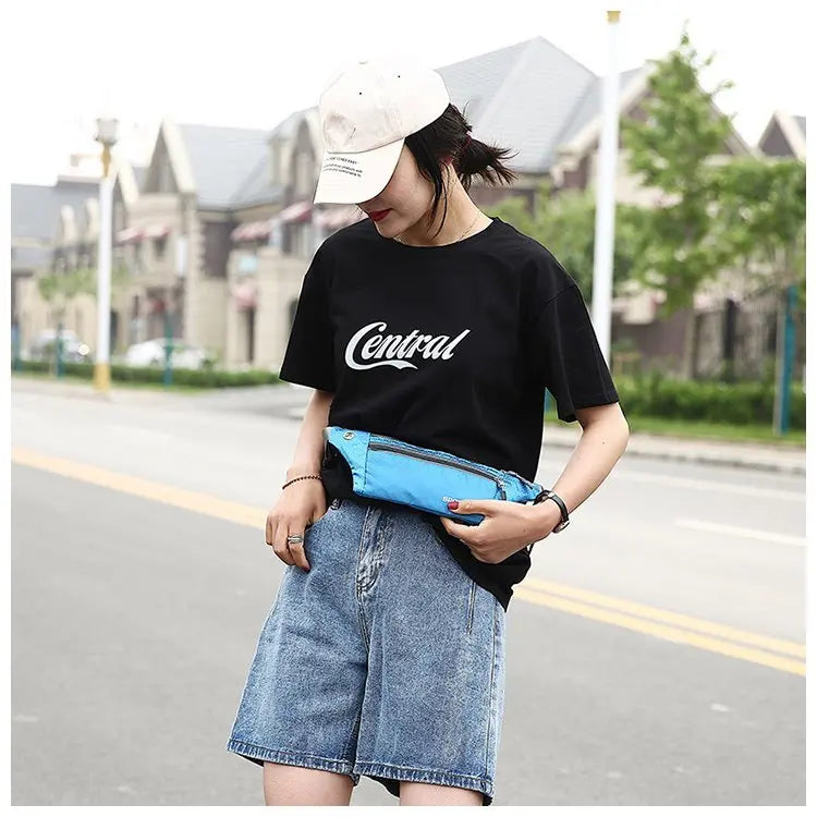 Casual Men Waist Bag Nylon Chest Pack Women