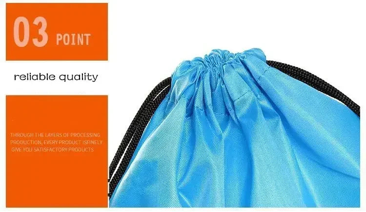 Eco Polyester Bundle Pocket Race Backpack Portable Waterproof