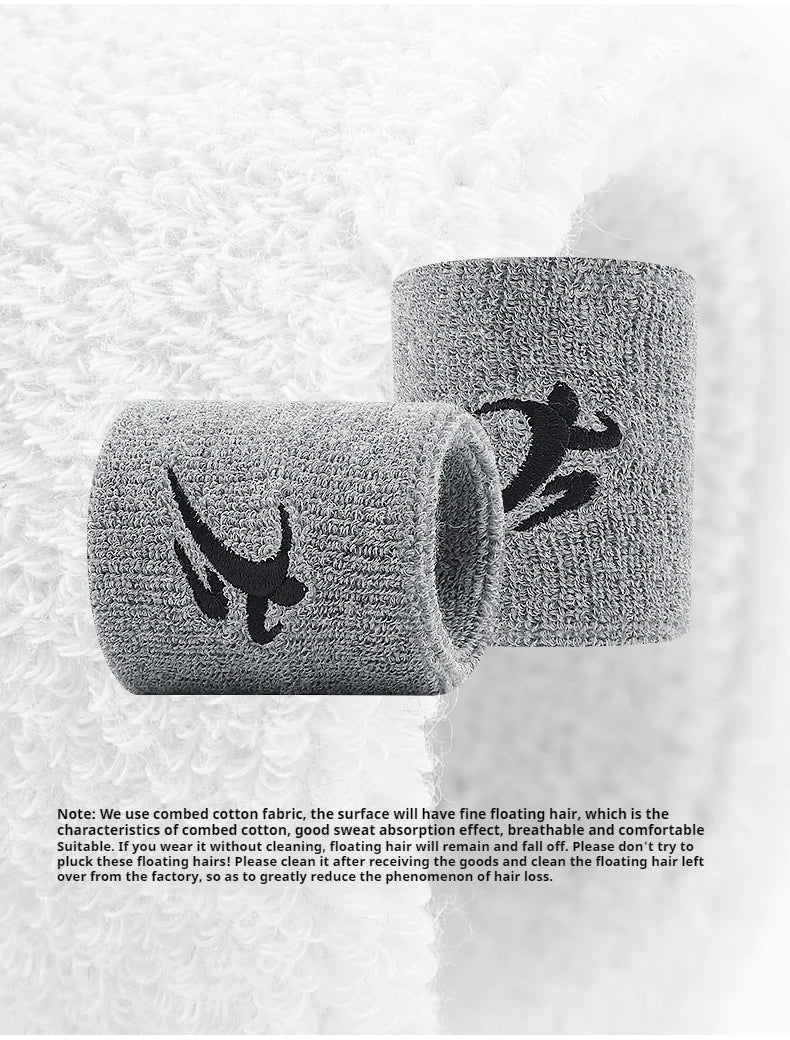 Unisex Terry Knit Sports Wristbands, Pair, image 9 of 21