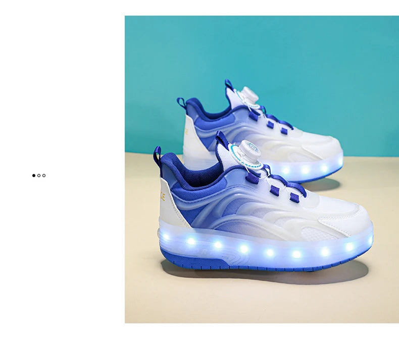 Kids' Light-Up Two-Wheel Roller Shoes