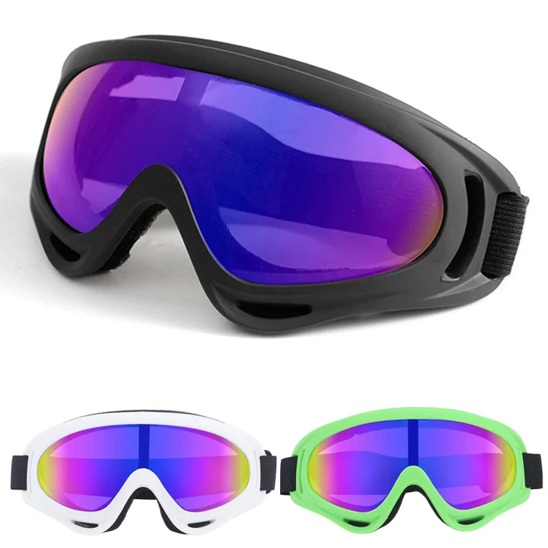 Skiing Goggles Cycling Motorcycle Windproof Goggles Anti-fog UV400