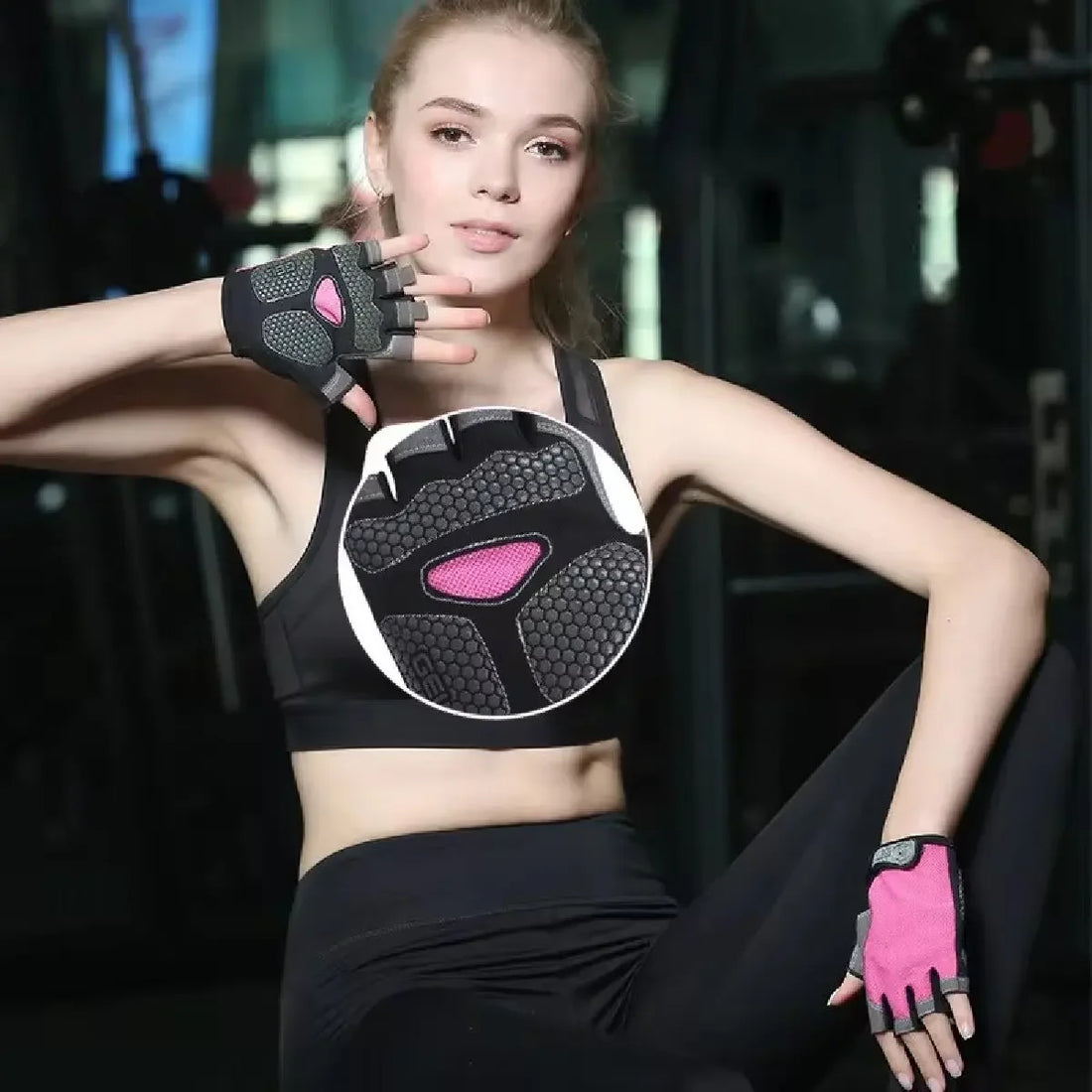 Unisex Half-Finger Anti-Slip Gym Gloves