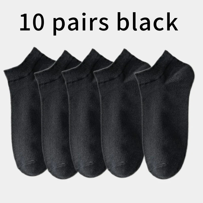 Men's Breathable Cotton Ankle Socks, image 57 of 58