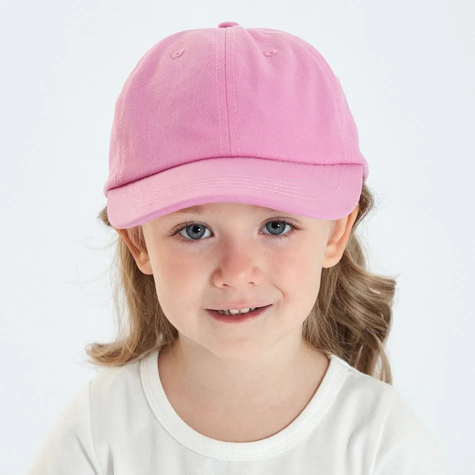 Baby Girl Baseball Caps Pink Black White Gray
