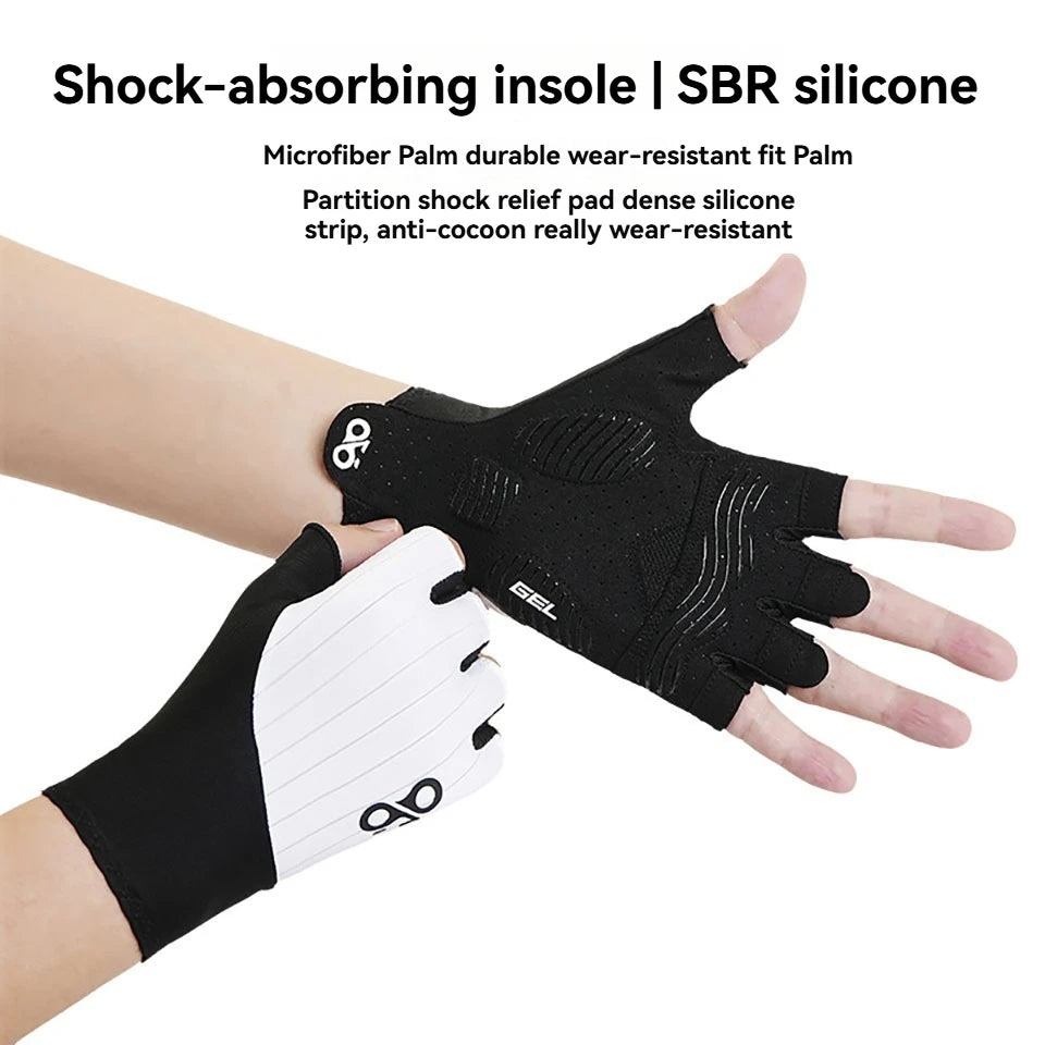 NOFOXO Summer Cycling Gloves Half Finger Breathable MTB
