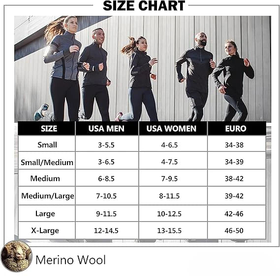 65% Merino Wool Ankle Socks Men Women Merino