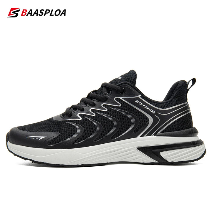 Baasploa Men's Cushioned Running Trainers