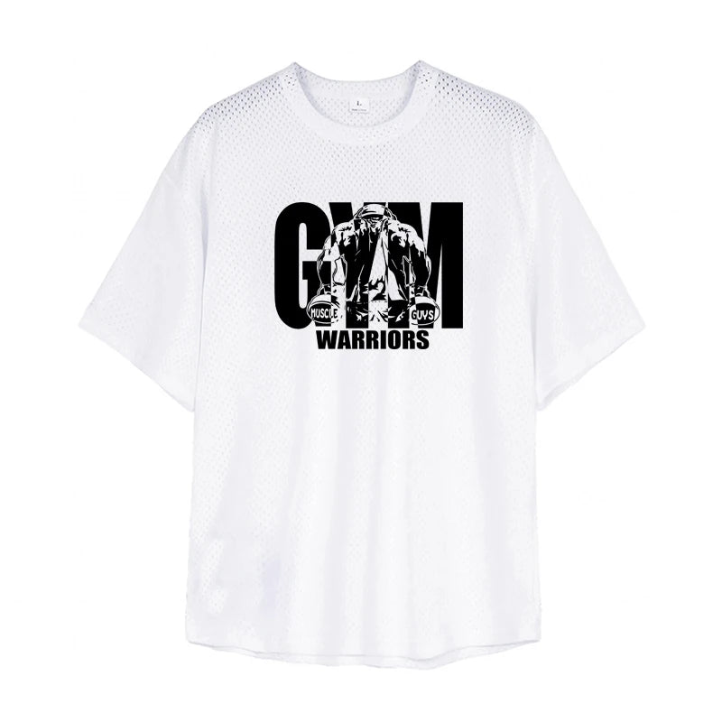 Oversized Loose Men's Casual Sport T-Shirt Gym Bodybuilding