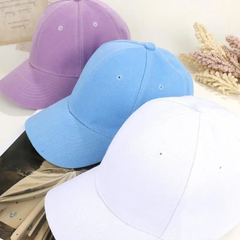 Fashion Candy Color Kids Baseball Cap Sun Protection