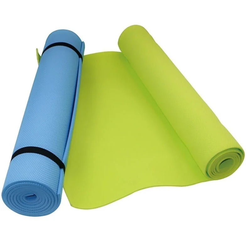 Non-Slip Yoga Mat, 4mm Thick, 173 x 61cm, image 9 of 16
