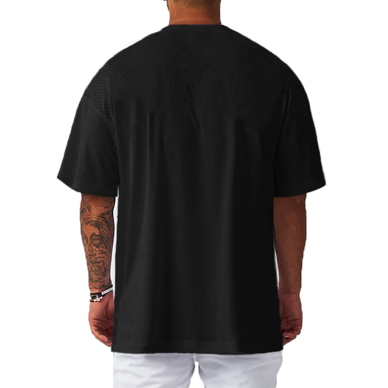 Men's Oversized Drop-Shoulder Gym T-Shirt