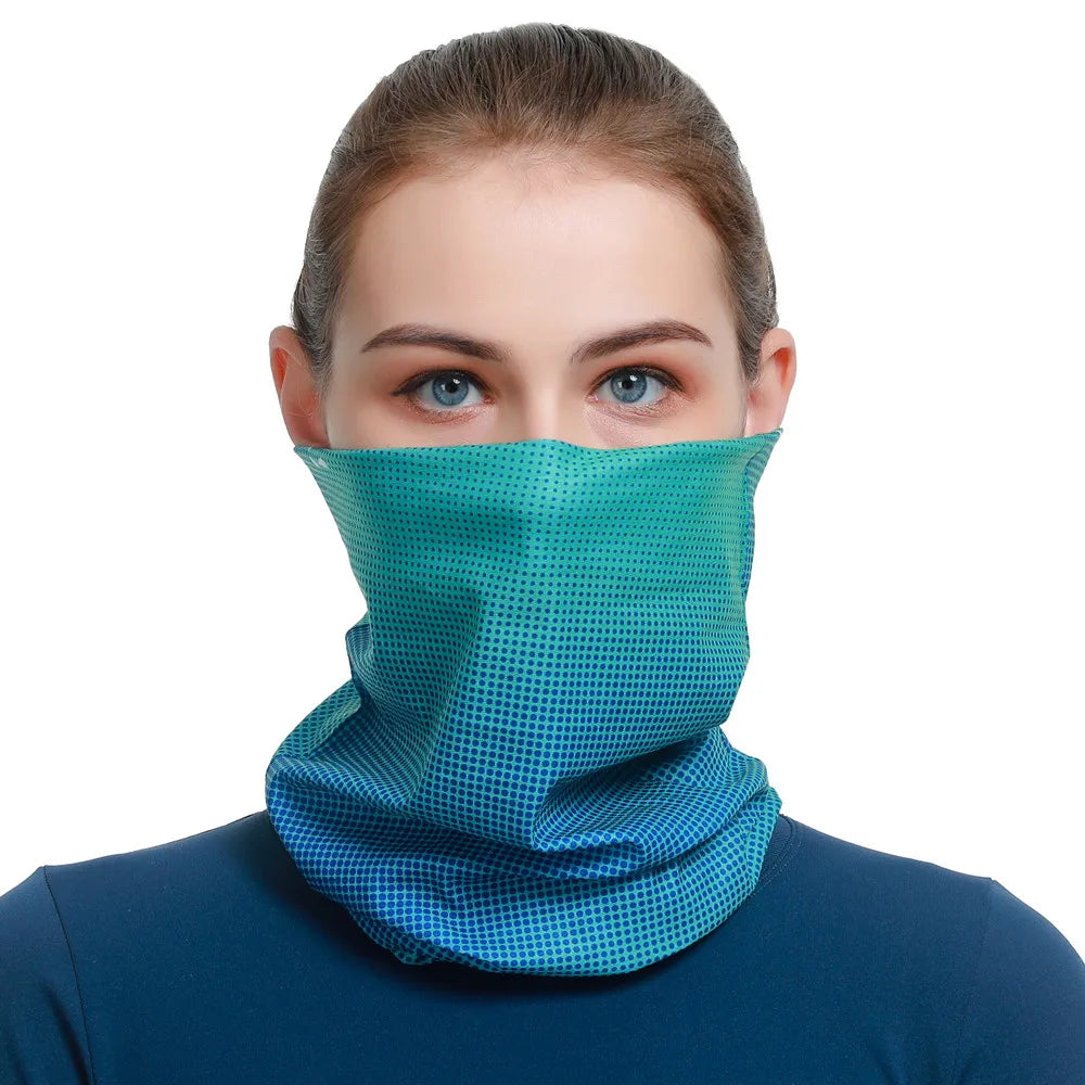 Unisex Gradient Print Bandana Neck Gaiter, image 5 of 44
