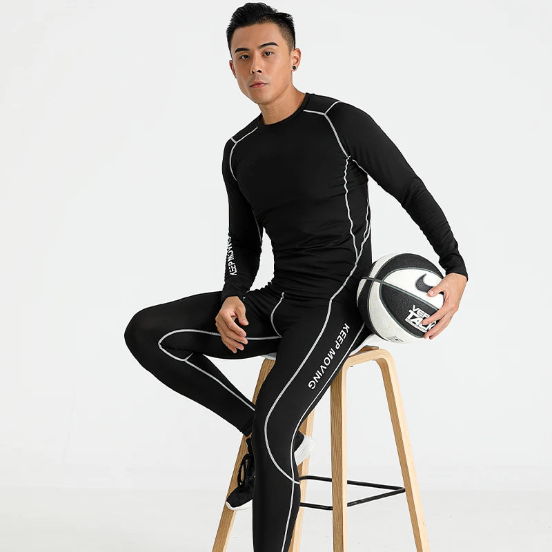 Mens Compression Pants Quick Dry Sportswear Running Tights