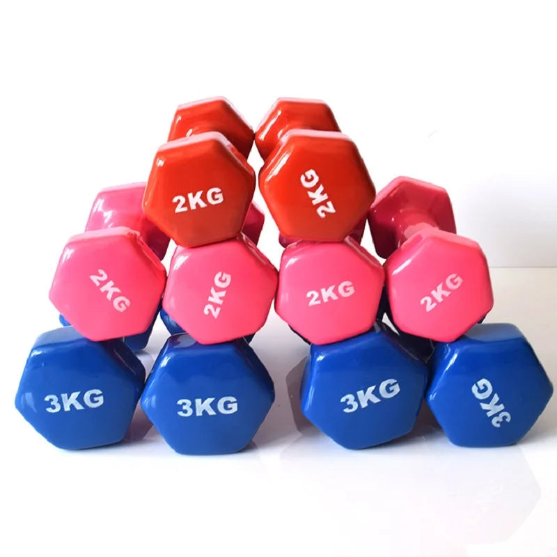 2kg 2.5kg 3kg Fitness Dumbbell Set Non-Slip Dumbbells