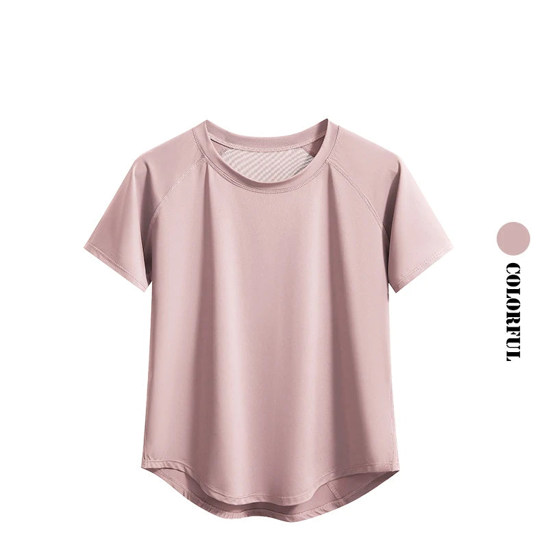 DRUR Yoga Tops Sportswear Woman Gym Shirts Breathable