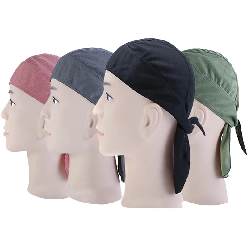 Cycling Skull Cap Head Scarf Beanie Lightweight Adjustable