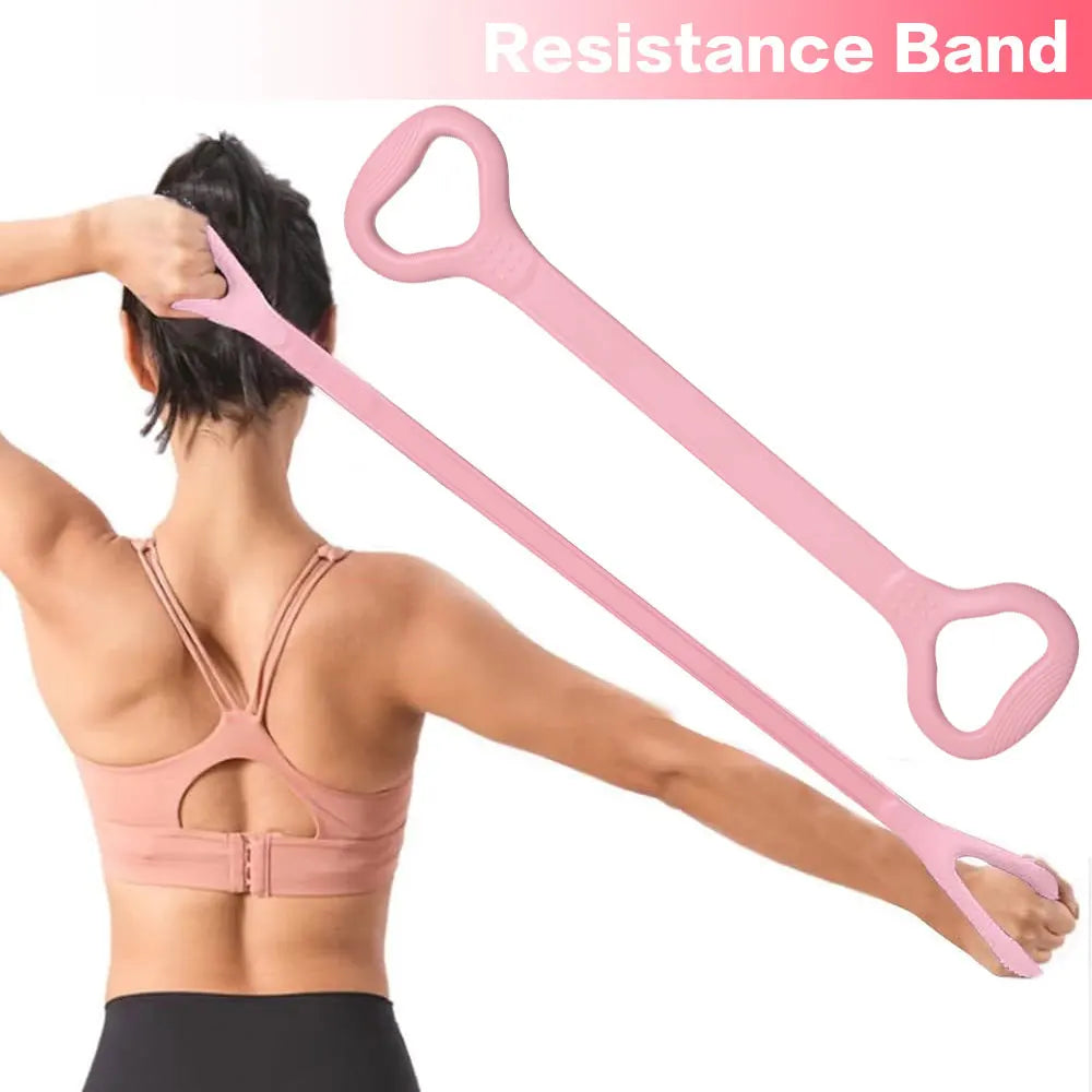 8 Resistance Bands, Arm Back Shoulder Exercise Elastic
