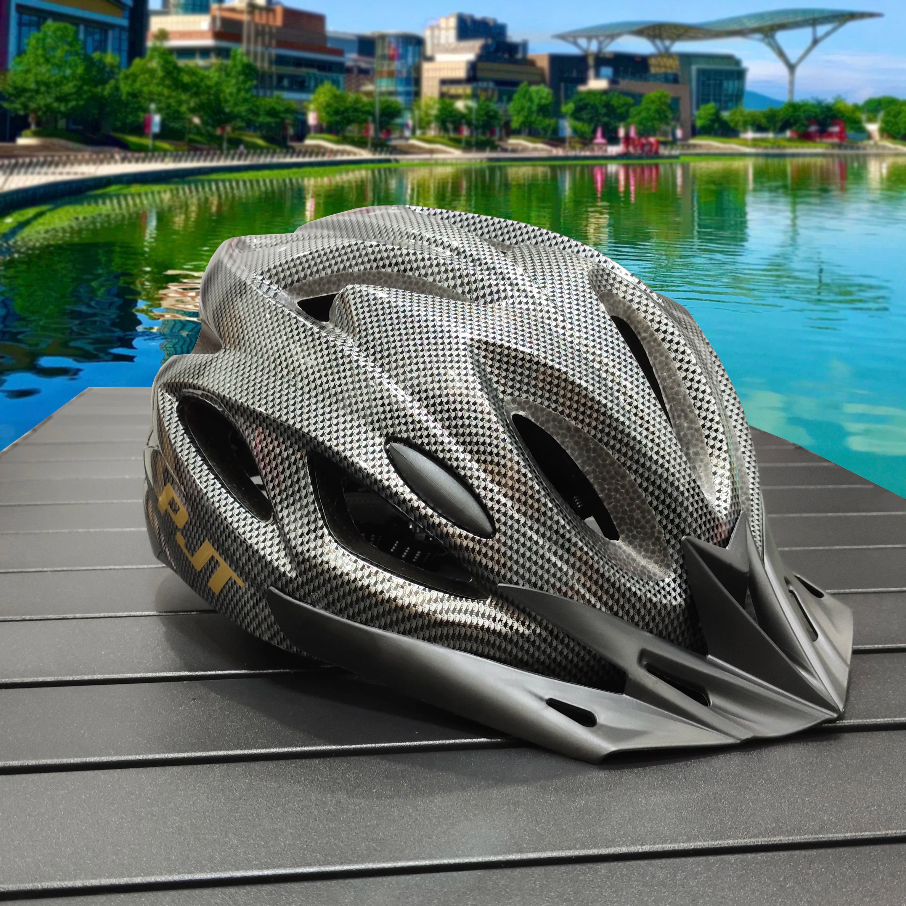 PMT Lightweight Cycling Helmet Comfort Lining Hollow Riding