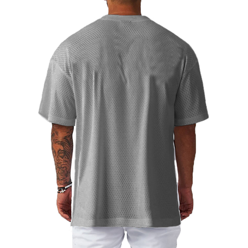 Men's Oversized Drop-Shoulder Gym T-Shirt