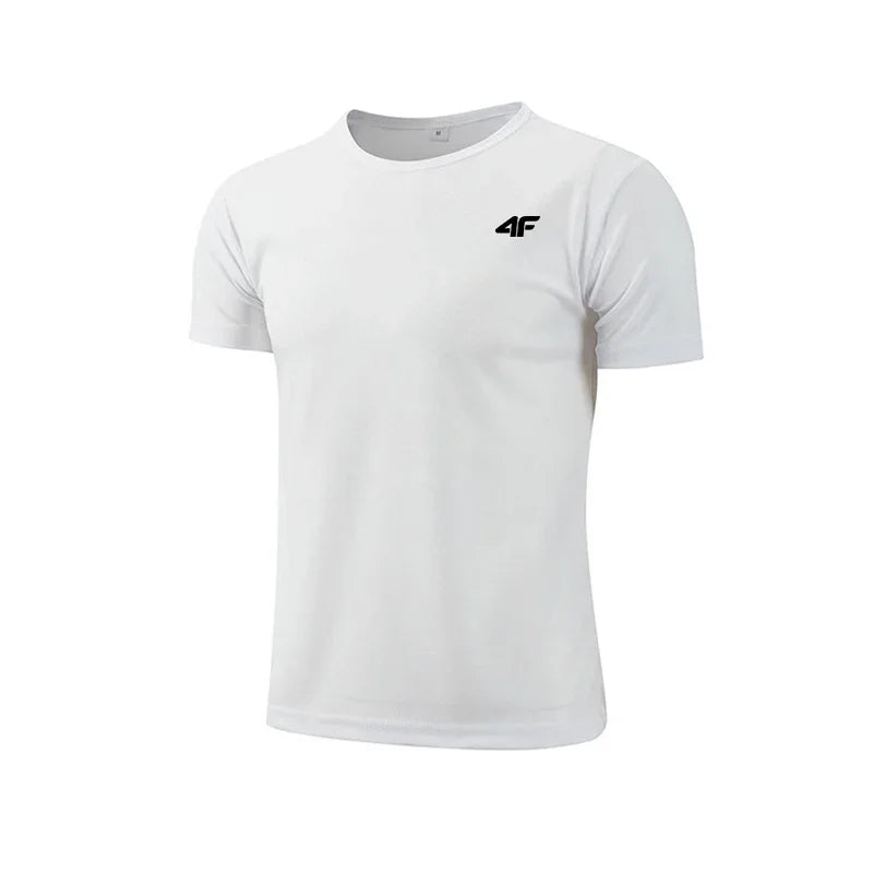 Men's Summer Exercise Trainning T-shirt High Quality Breathable