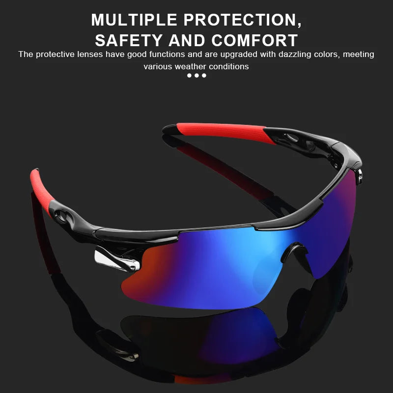 RIDERACE Men's Wraparound Cycling Sunglasses