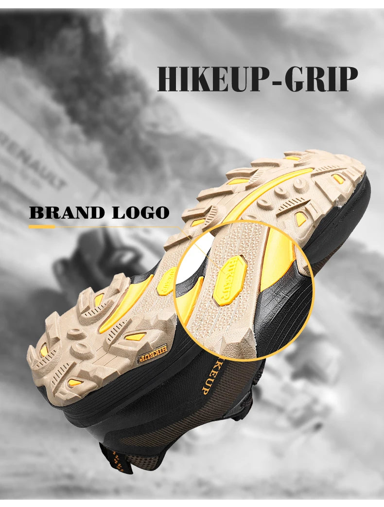 HIKEUP Outdoor Running Shoes Men Women Anti-skid Hiking