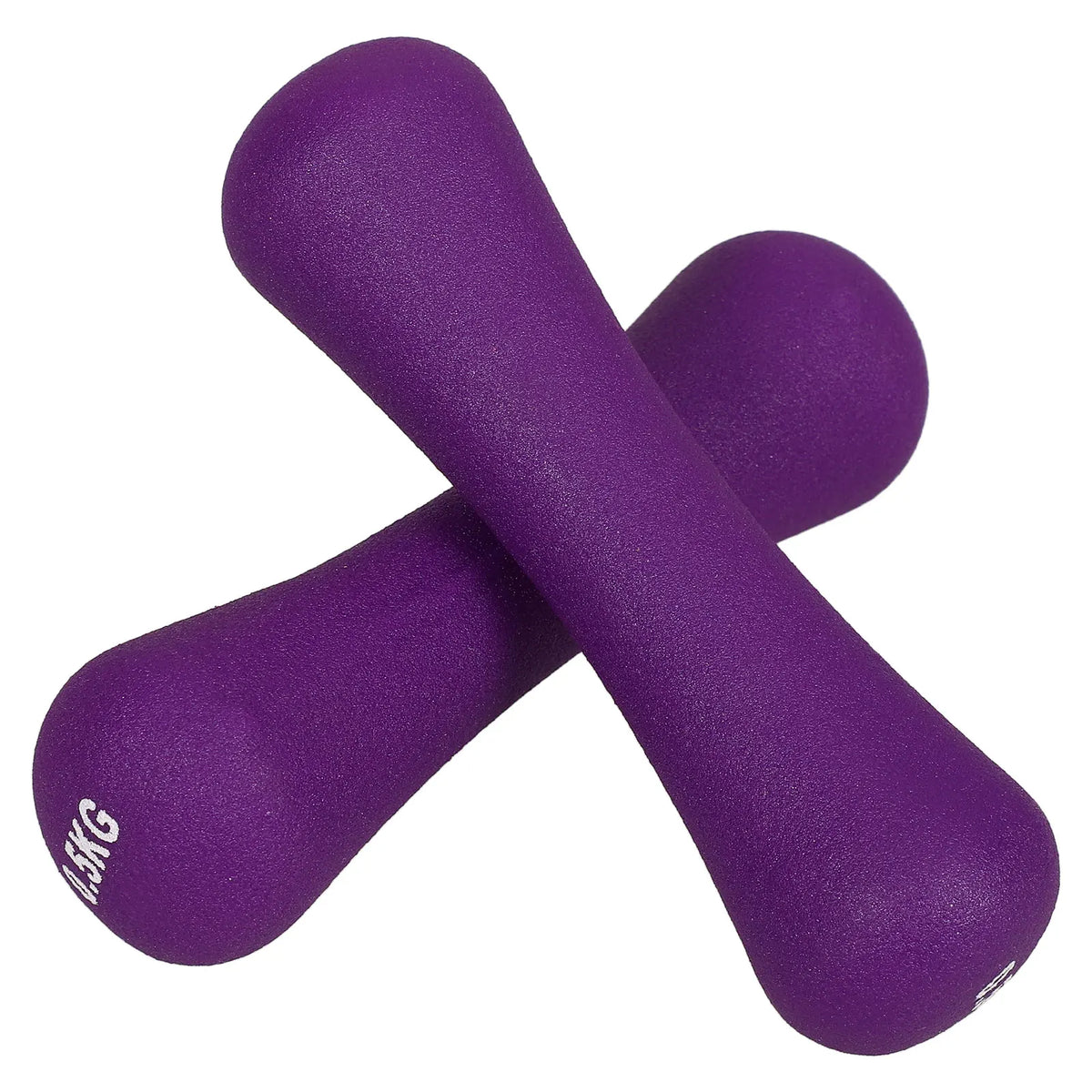 Bone-Shaped Hand Weights, 2 x 0.5kg, Purple, image 4 of 6