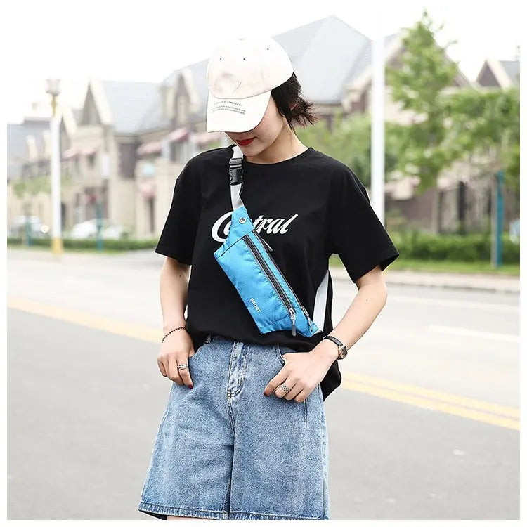 Casual Men Waist Bag Nylon Chest Pack Women