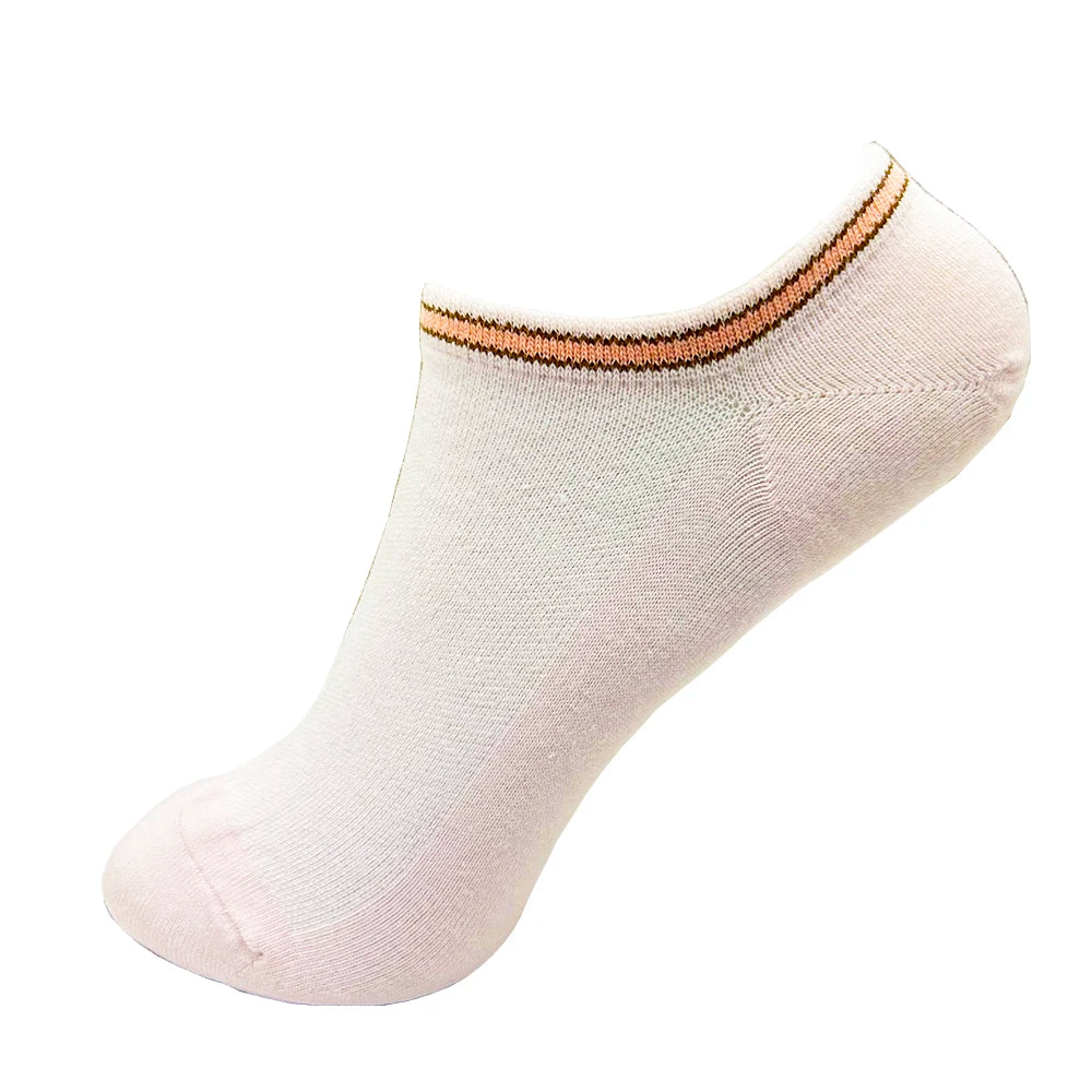 Women's Cotton No-Show Socks, 4 Pairs