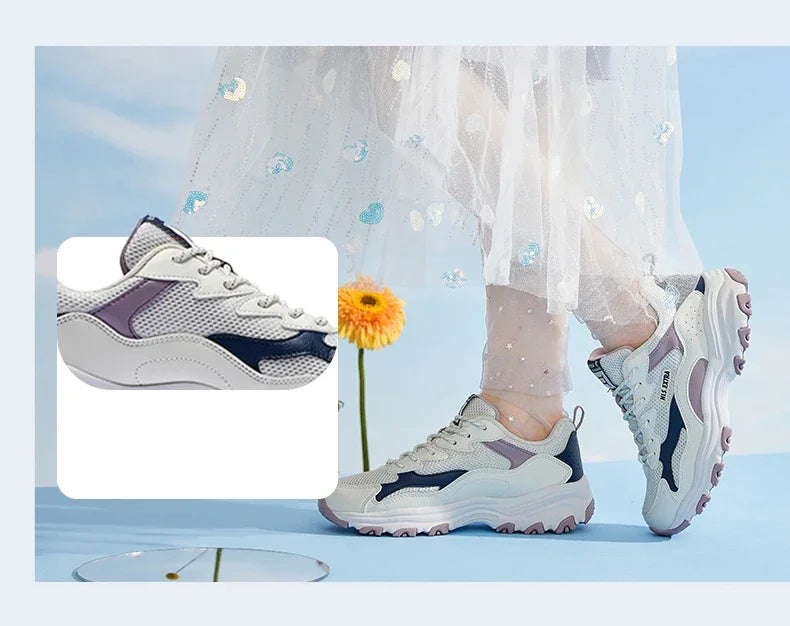 QIAODAN Leisure Shoes Women 2023 Fashion Sports Shoes