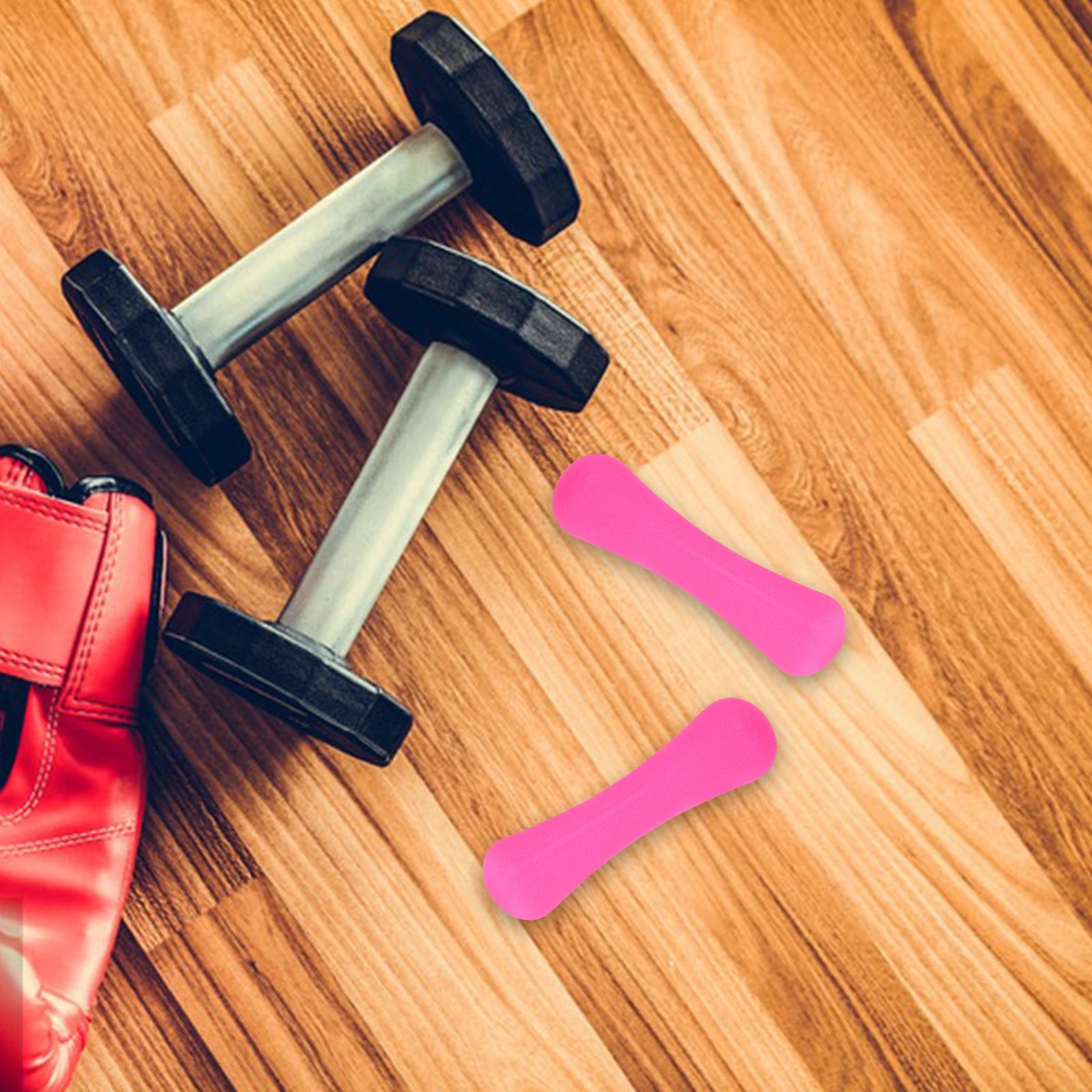 Mini Fitness Dumbbells 1 Pair Pink Efficient Home