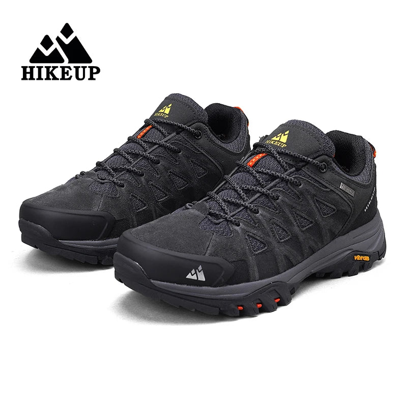 HIKEUP New Arrival Mens Hiking Shoes Breathable Lace