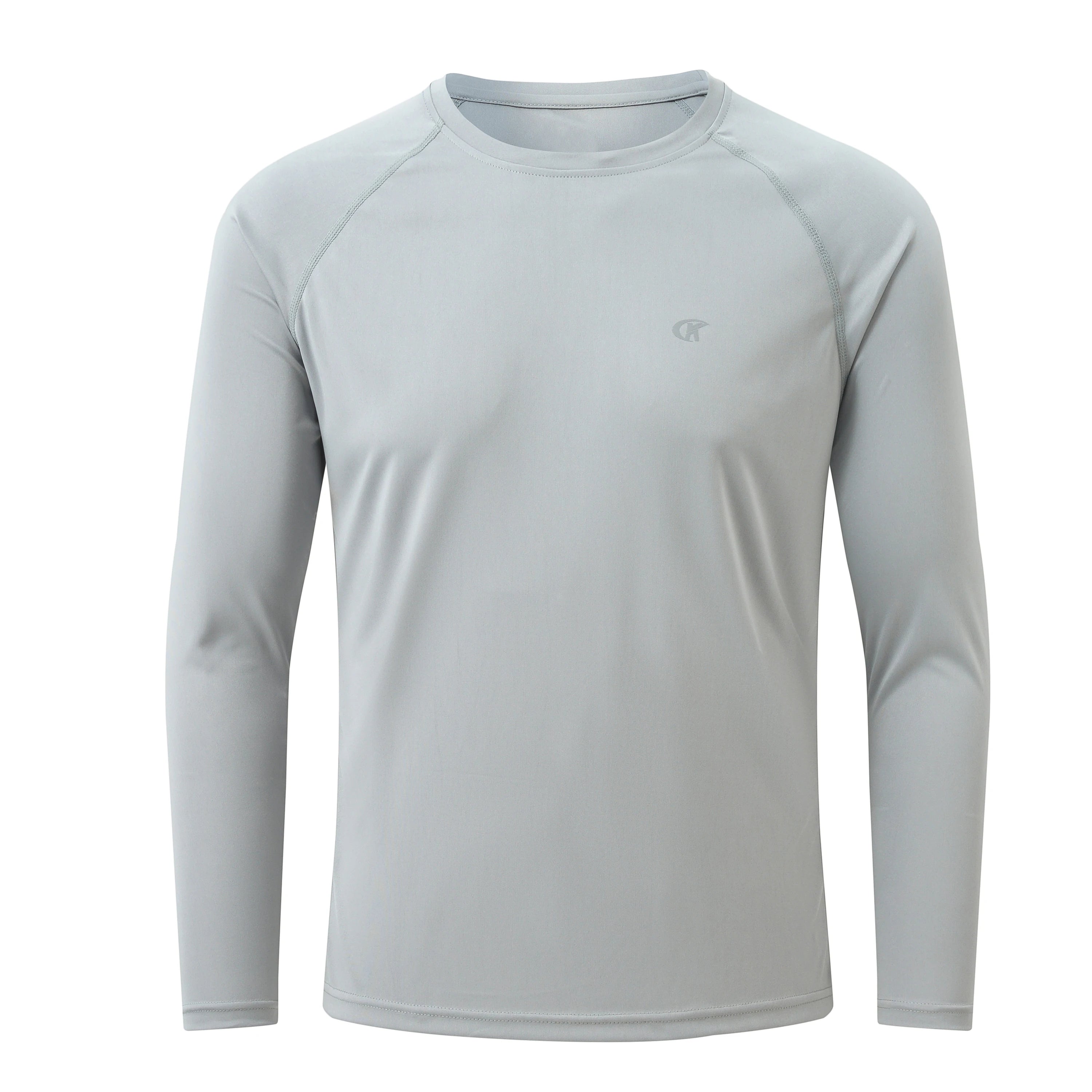 Men UPF 50+ Long Sleeve T-Shirt, Rash Guard