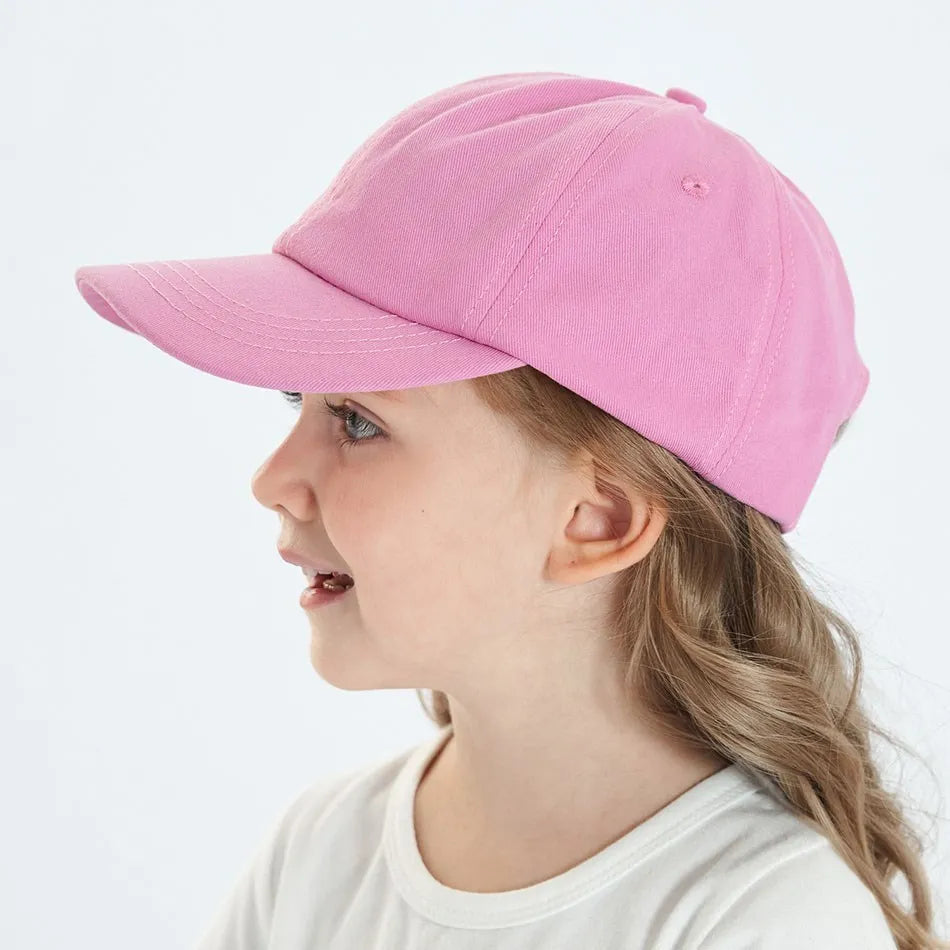 Baby Girl Baseball Caps Pink Black White Gray
