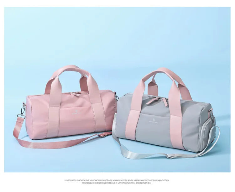 Women's Gym Bag with Separate Shoe Compartment