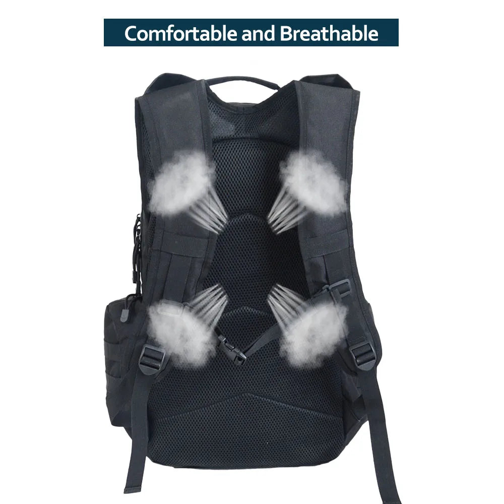 45L Waterproof Fishing Hunting Backpack Outdoor Rucksacks Tactical