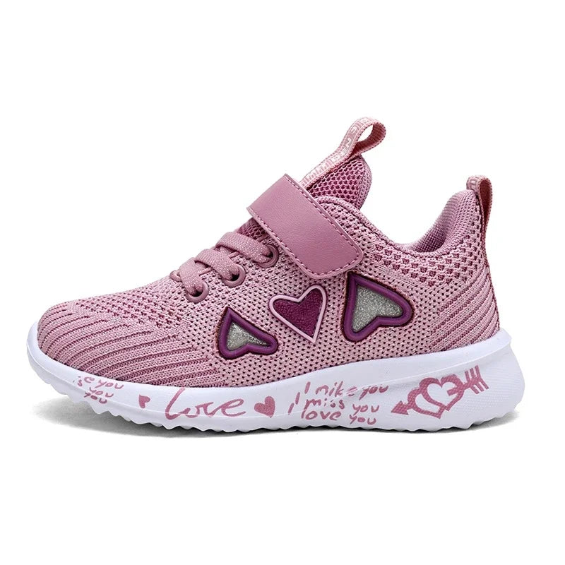 Girls Casual Shoes Light Mesh Sneakers Kids Summer