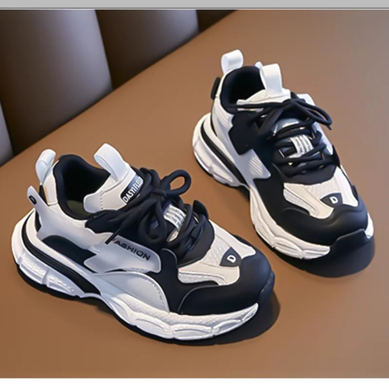 Girls' Spring-Autumn New Sports Shoes: Breathable Mesh Upper