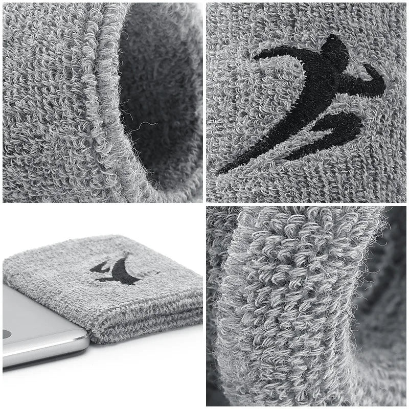 Unisex Terry Knit Sports Wristbands, Pair, image 5 of 21