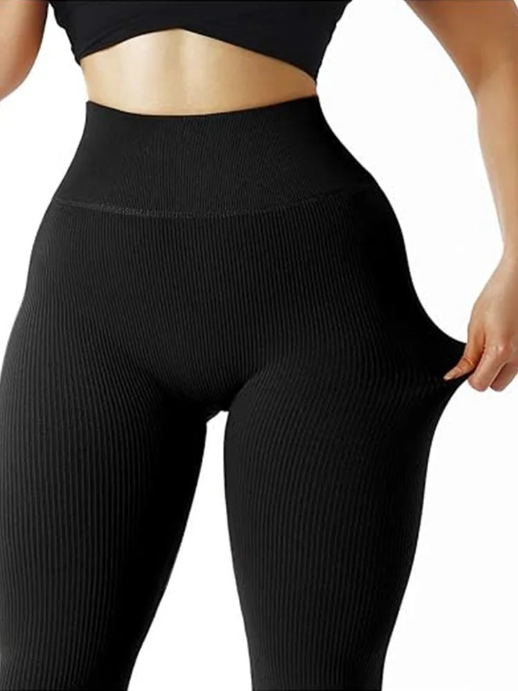 Women's High-Waisted Stretch Gym Leggings, image 8 of 17