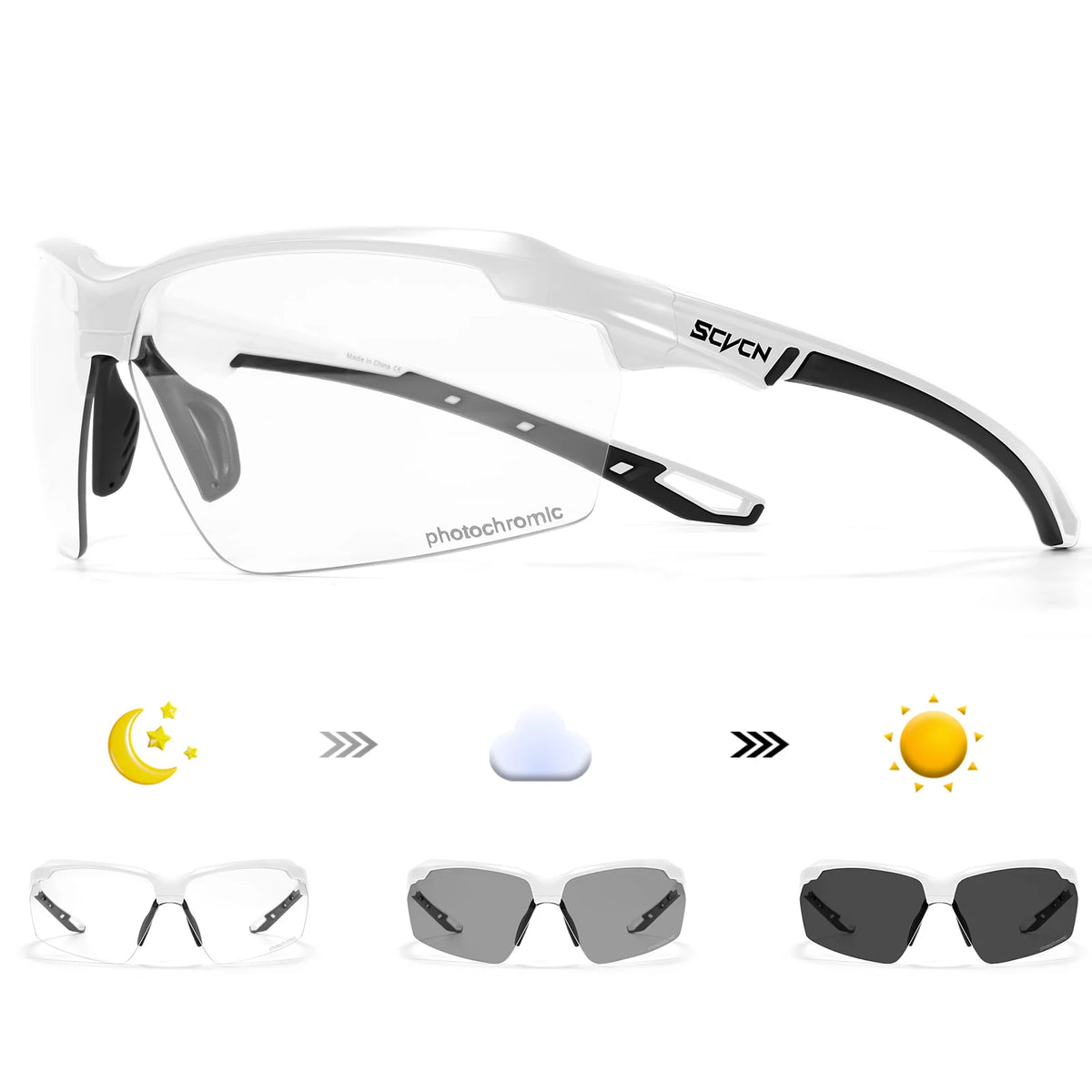 SCVCN Photochromic Cycling Sunglasses, image 18 of 18