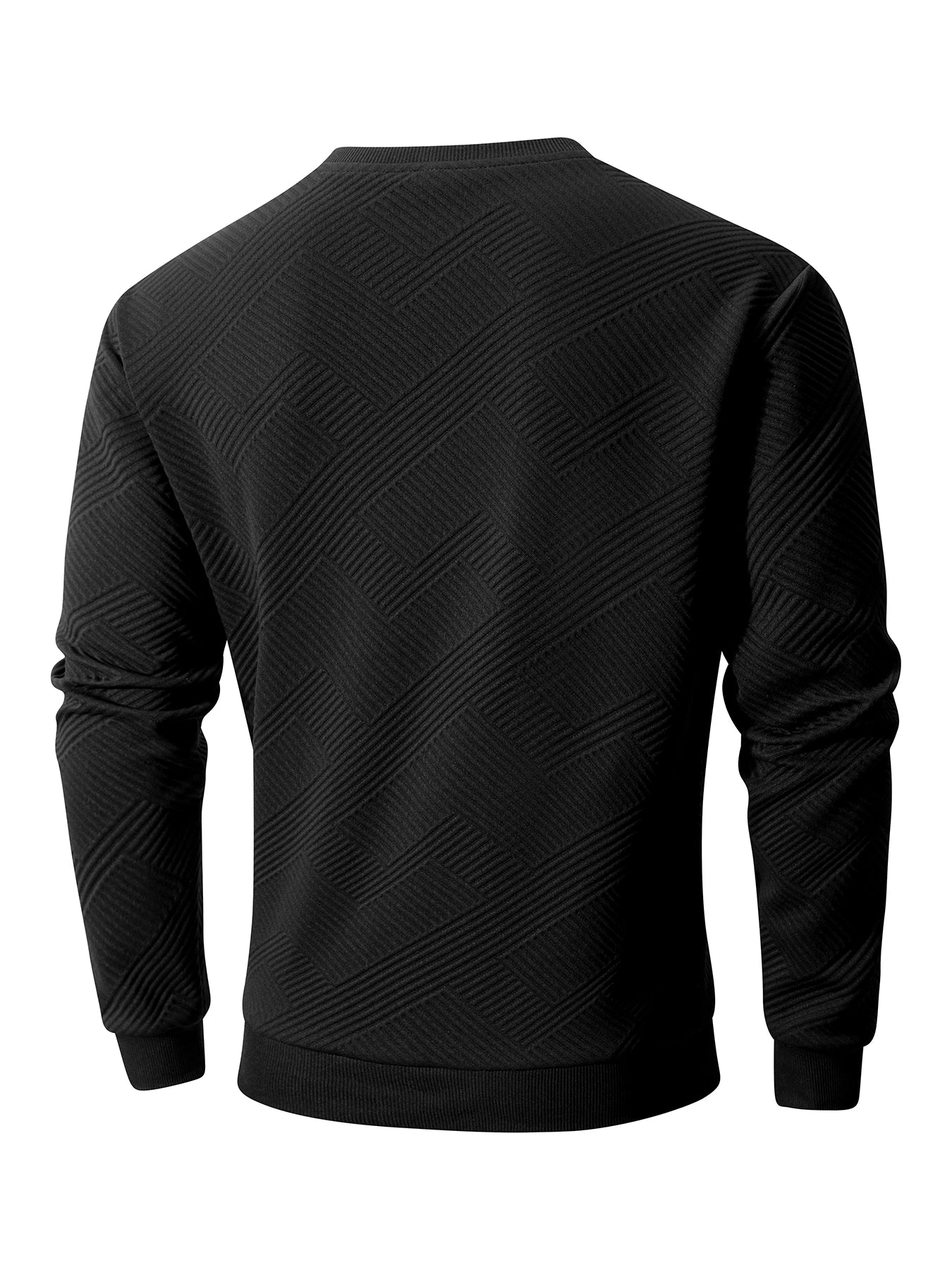 Men's Crew Neck Sweatshirts Spring Autumn Warm Basic