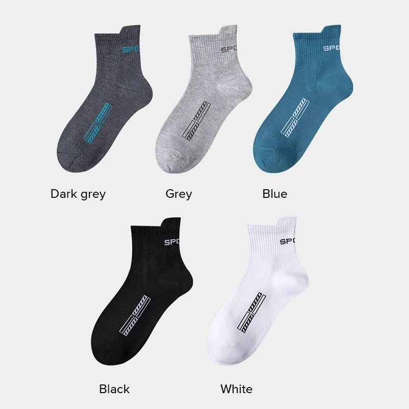 10/20Pairs High Quality Men's Socks Casual Breathable Cotton