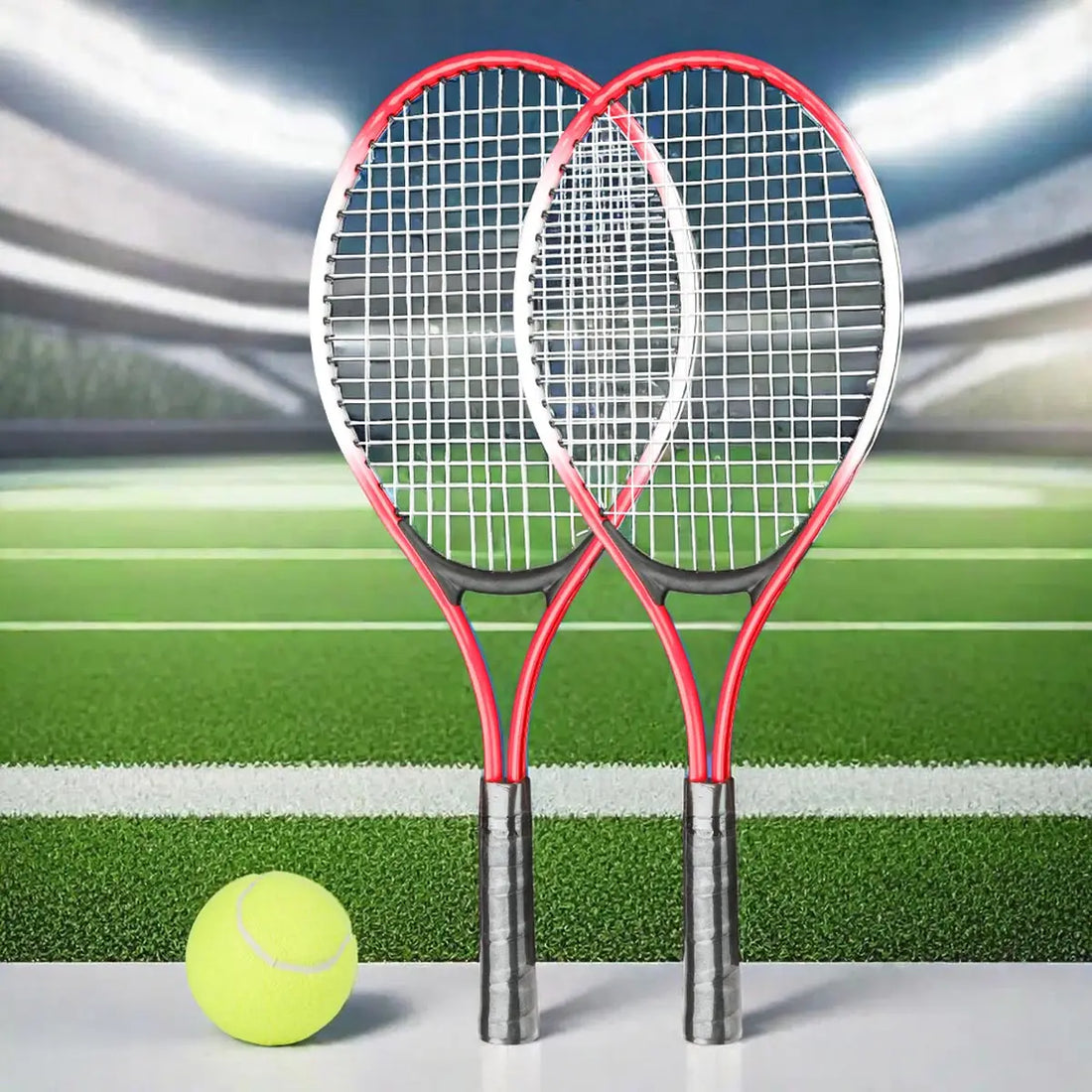 Tennis Racket Set, 2 Rackets with Carry Bag